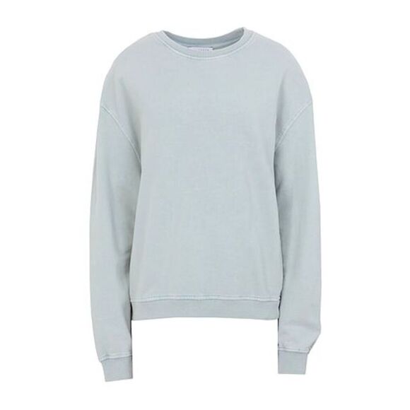 NWT TOPSHOP Sweatshirt Womens Medium M Green Acid Wash Cotton Crewneck - Picture 4 of 8